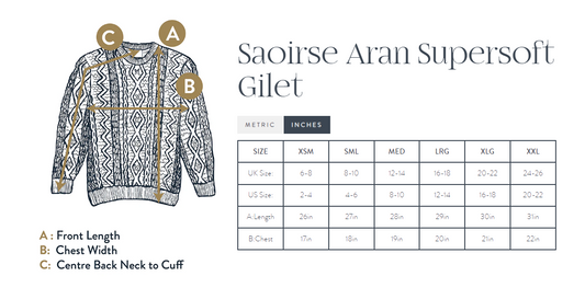 Saoirse Oat Aran Supersoft Gilet