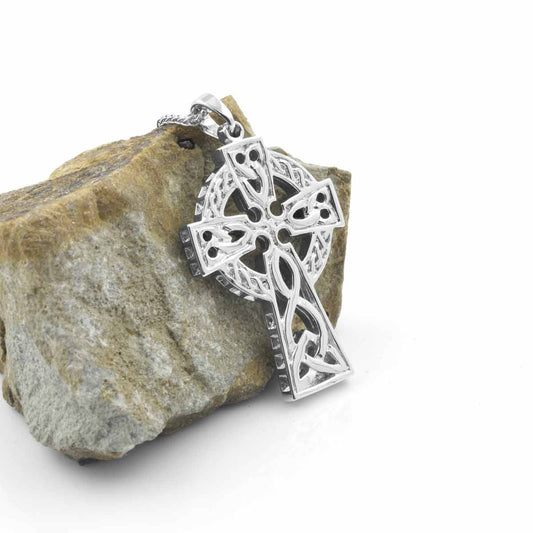 Sterling Silver Double Sided Large Celtic Cross