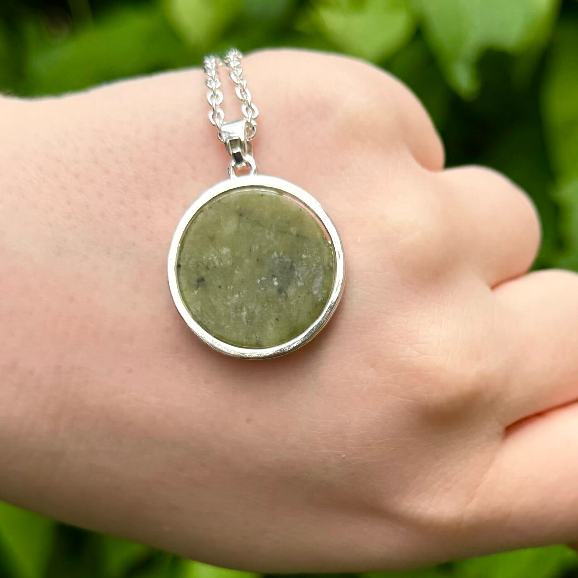 Shamrock Connemara Marble Pendant