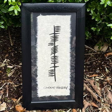 Ogham 'Cairdeas' (Friendship) Framed Gift