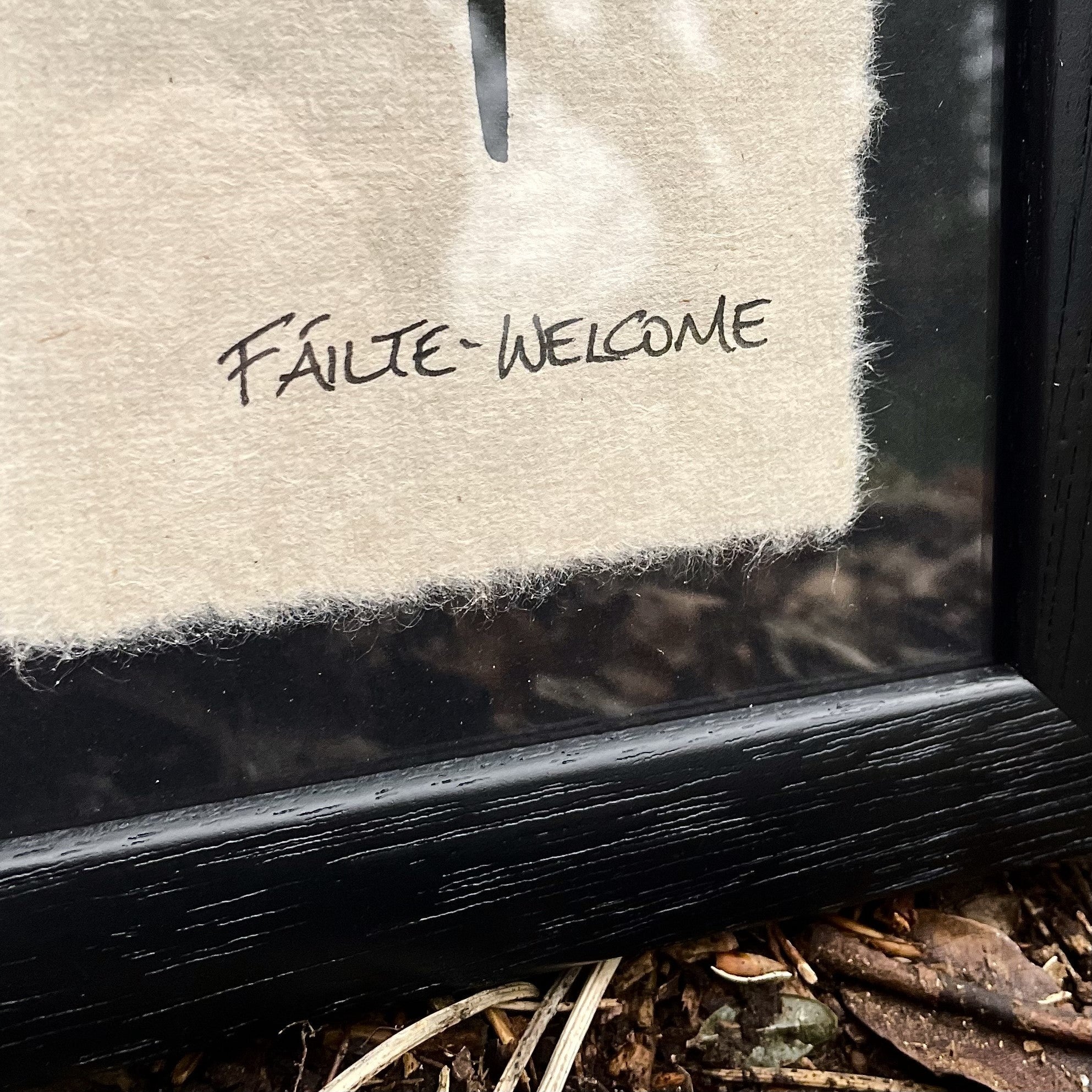 Ogham 'Fáilte' (Welcome) Framed Gift