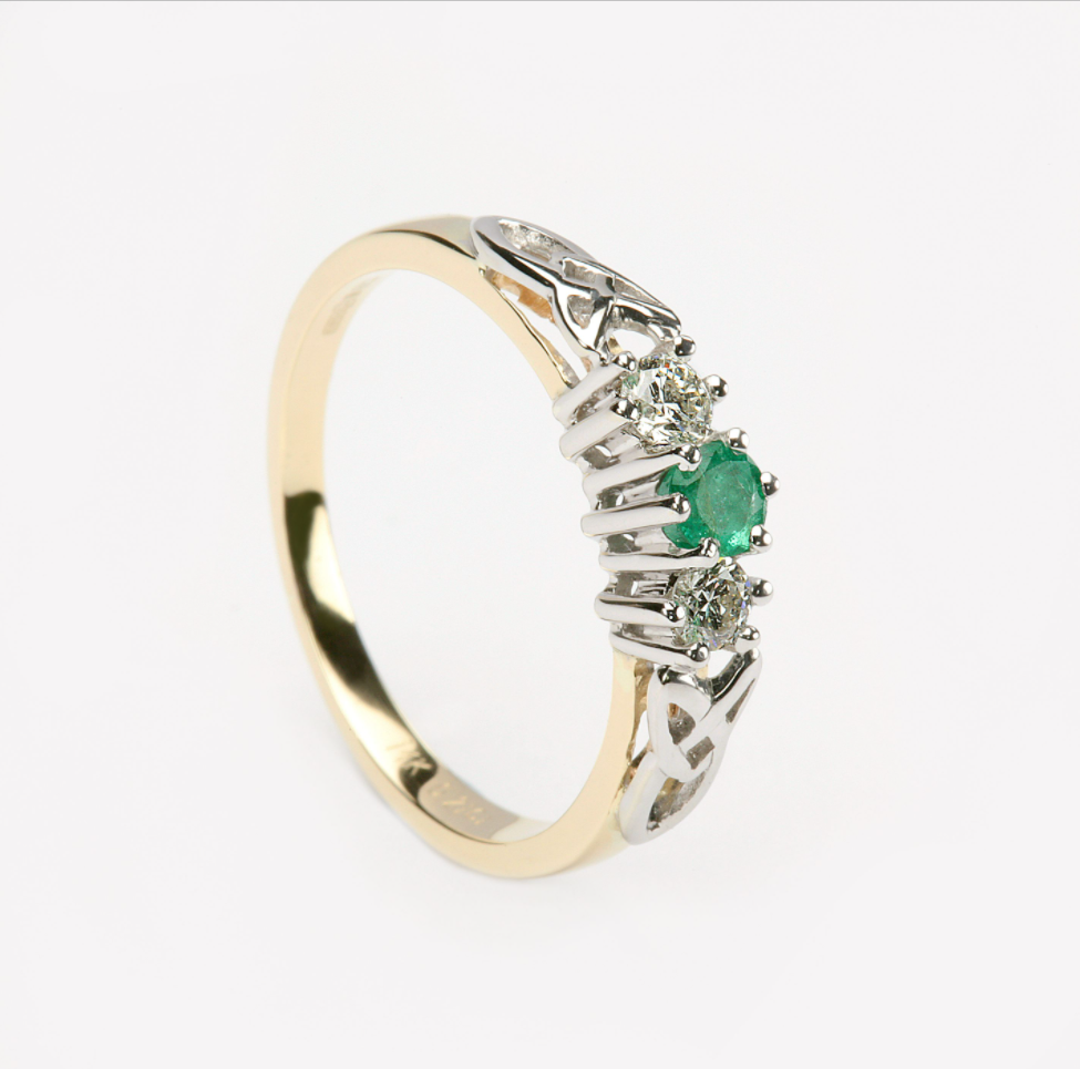 10k Gold Claddagh Ring With Love Knot
