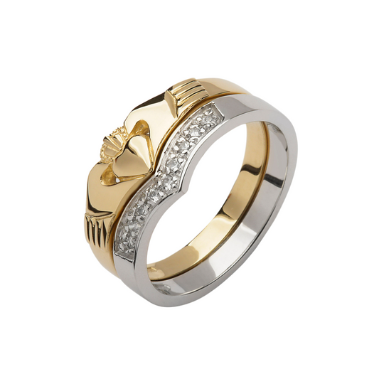 10k Gold Elegance Claddagh Ring