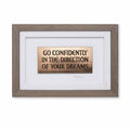 Wild Goose Go Confidently In The Direction Of Your Dreams Wall Plaque