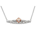Shanore Silver Tara's Princess Heart Trinity Pendant adorned with a Crystal