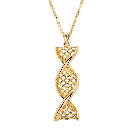 Celtic DNA 14K Gold Necklace