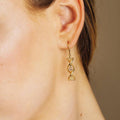 14K Gold Claddagh Earrings