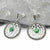 Sterling Silver Round Trinity Knot Earrings with Marcasite