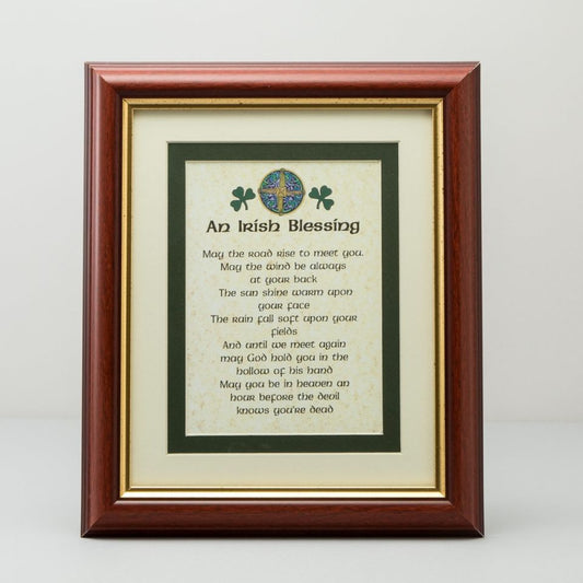 Framed Irish Blessing Print