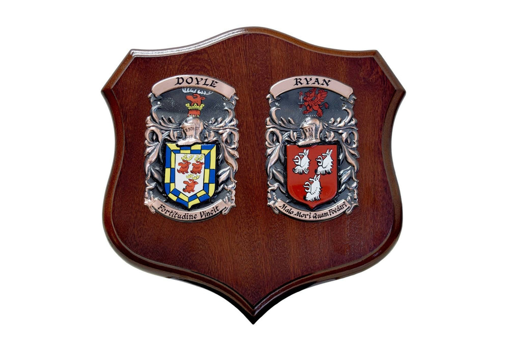 House of Names 'The Cadet' Double Heraldic Shield