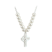 Pearl Cross Necklet