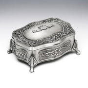 Mullingar Pewter Jewelry Box with Claddagh Design
