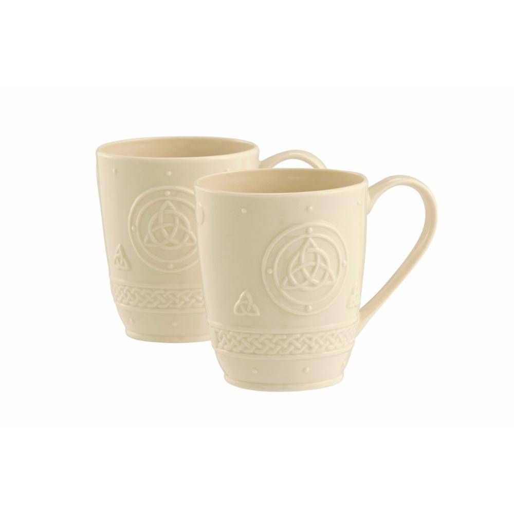 Belleek Personalized Classic Celtic Mug Set