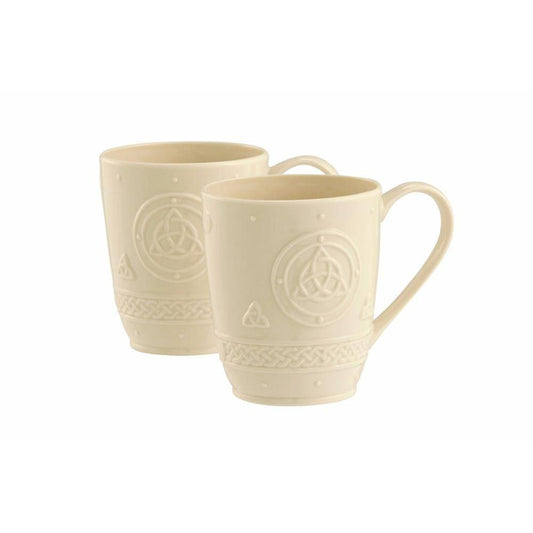Belleek Personalized Classic Celtic Mug Set