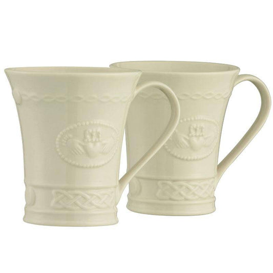 Belleek Classic 10oz Claddagh Mug Set
