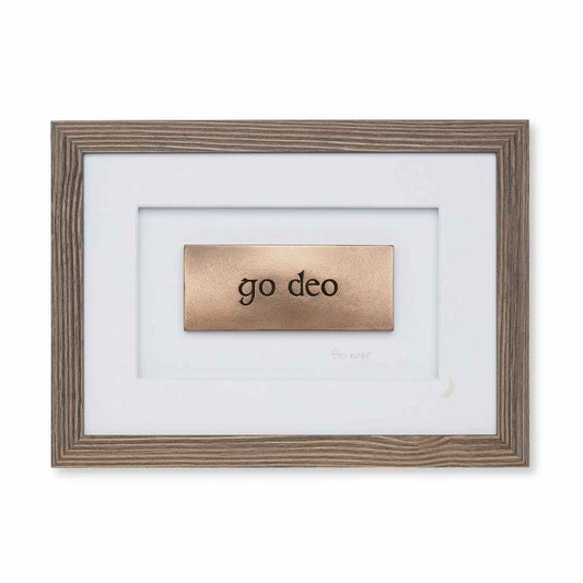 Framed "Go Deo" (Forever) Wall Plaque