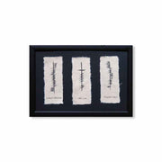 Ogham 'Friendship, Love, and Loyalty' Framed Gift