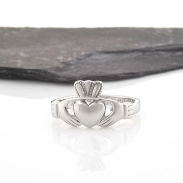 Gents Sterling Silver Claddagh Ring