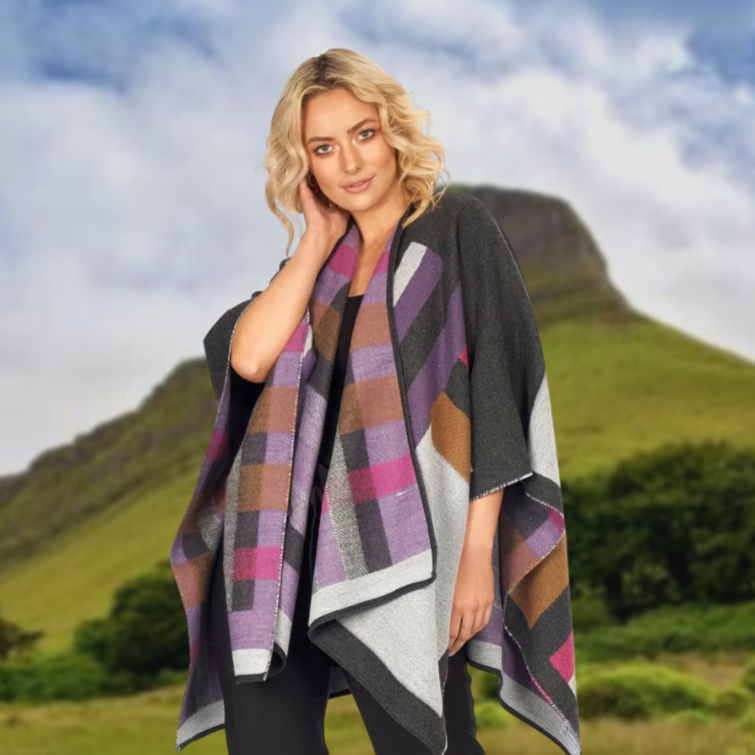 Jimmy Hourihan Shawl With Colour Blocking