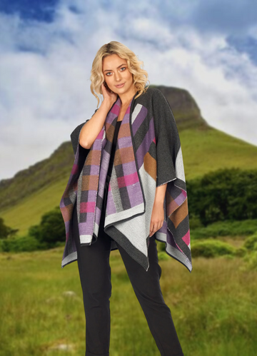 Jimmy Hourihan Shawl With Colour Blocking