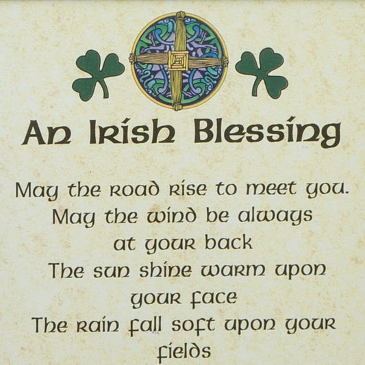 Framed Irish Blessing Print