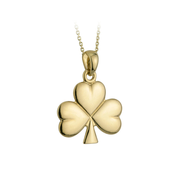 Gold Coated Shamrock Necklace