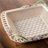 Belleek Periwinkle Square Basket