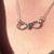 Sterling Silver Marcasite Infinity Trinity Knot Necklace