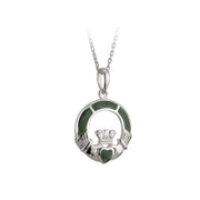 Connemara Marble Claddagh Pendant