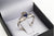Shanore White Gold Claddagh Birthstone Ring - September