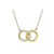 Linked Ring Necklace in 9ct Yellow Gold