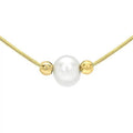Necklace with Cultured Pearls in 9ct Yellow Gold