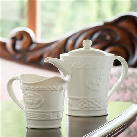 Belleek Claddagh Tea Set