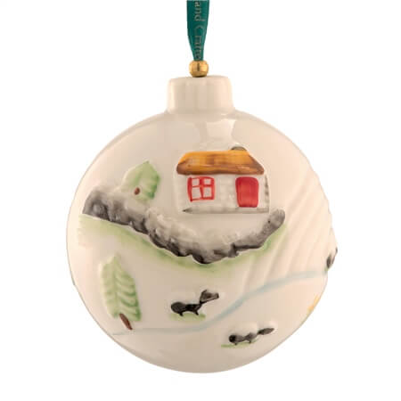 Belleek Connemara Bauble Christmas Ornament