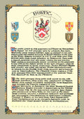 Byrne Family Crest Parchment