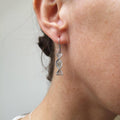 Celtic DNA Sterling Silver Celtic Knot Earrings