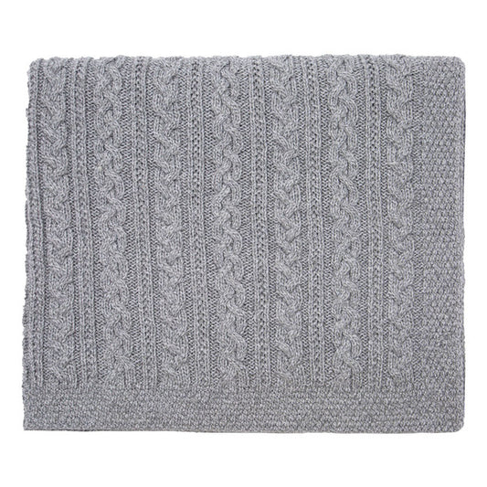 Chunky Cable Knit Throw