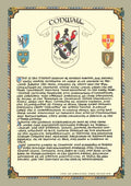 Conway Family Crest Parchment