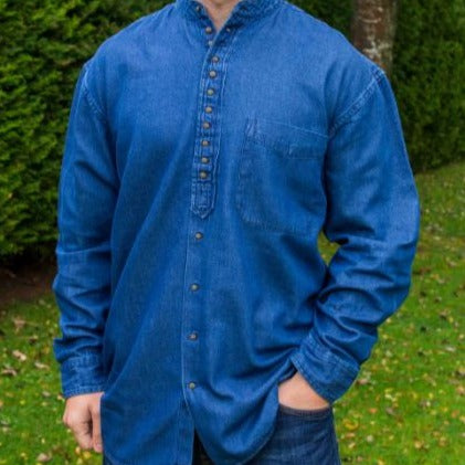 Blue Irish Grandfather Shirt