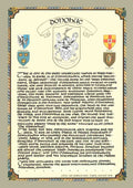 Donohue Family Crest Parchment