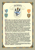 Doran Family Crest Parchment