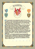 Downey Family Crest Parchment