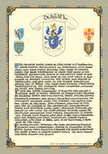 Dugan Family Crest Parchment