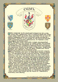 Egan Family Crest Parchment