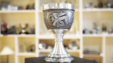 Mullingar Pewter Evangelists Wine Goblet (8oz) - Luke The Ox