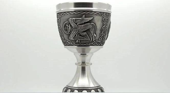 Mullingar Pewter Evangelists Wine Goblet (8oz) - Luke The Ox