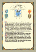 Fahey Family Crest Parchment