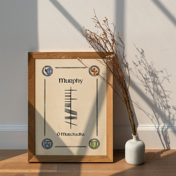 Ogham Gaelic Script Parchment