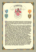 Garvey Family Crest Parchment