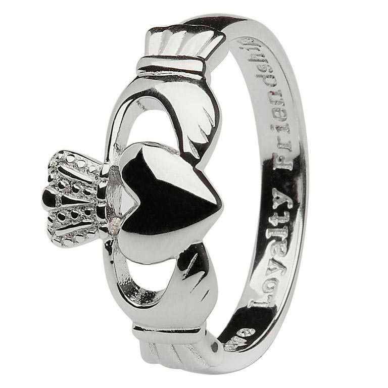 Gents Sterling Silver Claddagh Ring